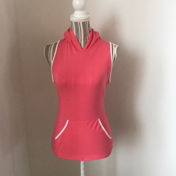 Pink Sleeveless Hoodie - Picture 2 of 8